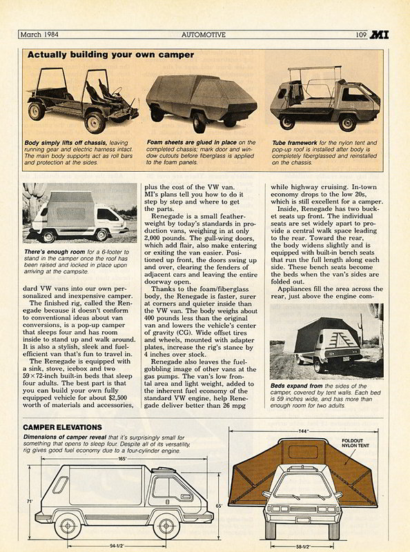 DIY VW Camper Van Featured in Popular Mechanics and the Movie Total