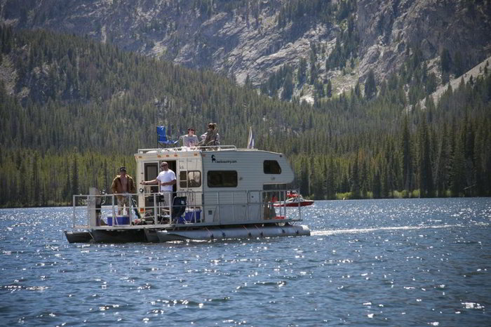 Weekend at The Lake or in the RV? With a Floating RV You Get Both