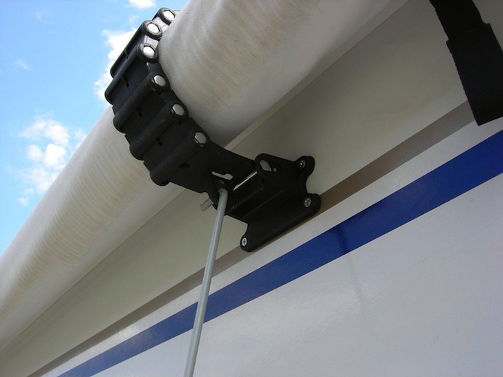 How do I clean an RV awning?