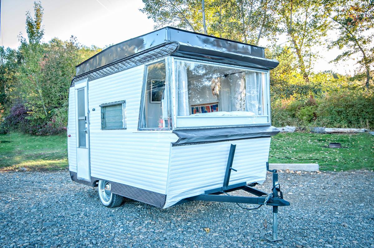 Photos Of A Vintage Field & Stream Travel Trailer Remodel