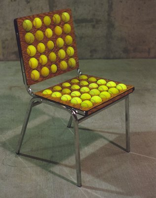 Tennis ball chair