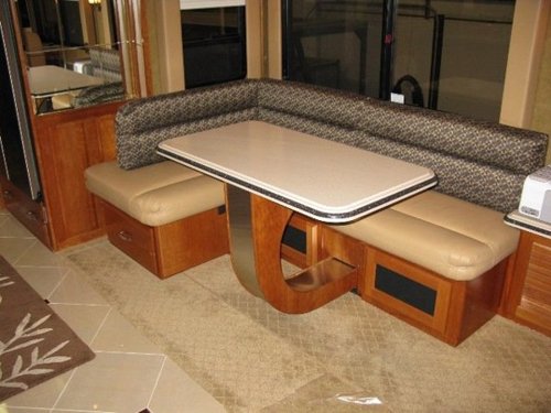 RV Mod: One of a Kind RV Dinette Table - Elegant and Space Saving