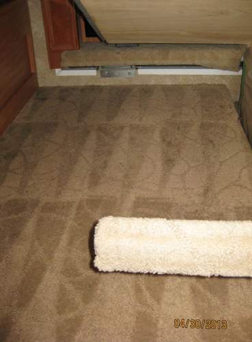 Carpet dyeing in an RV