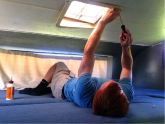 fixing vent in an RV