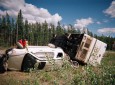 flipped over motorhome