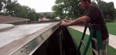 installing a tarp awning on a 6 by 10 harbor freight trailer