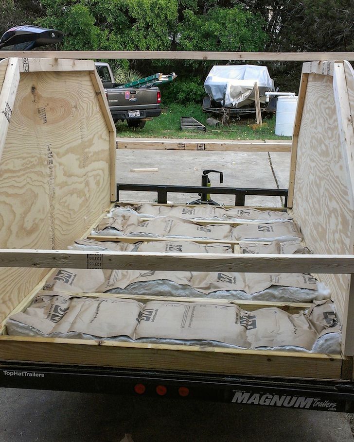 Many DIY builders forget the important of insulating their campers.