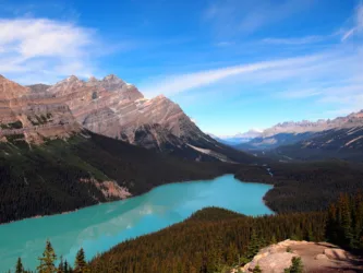 Stunning glacial waters of the Canadian Rockies