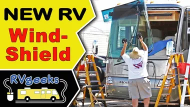How to replace an RV windshield on a Class A motorhome