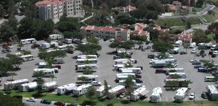 RV parking lot