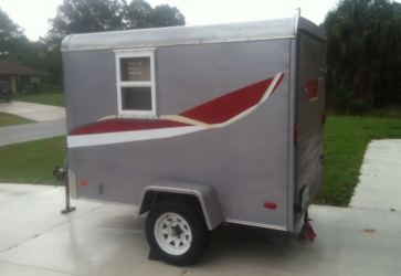 Cargo trailer to camper conversion