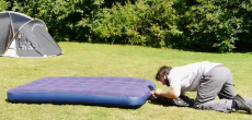 How to inflate an airbed with no pump