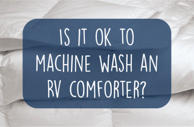 How to machine wash an RV comforter