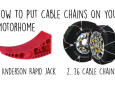 How to put cable chains on your motorhome