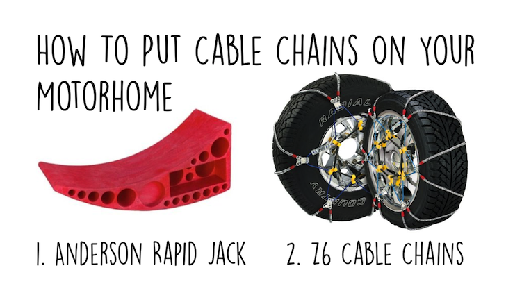 How to put cable chains on your motorhome