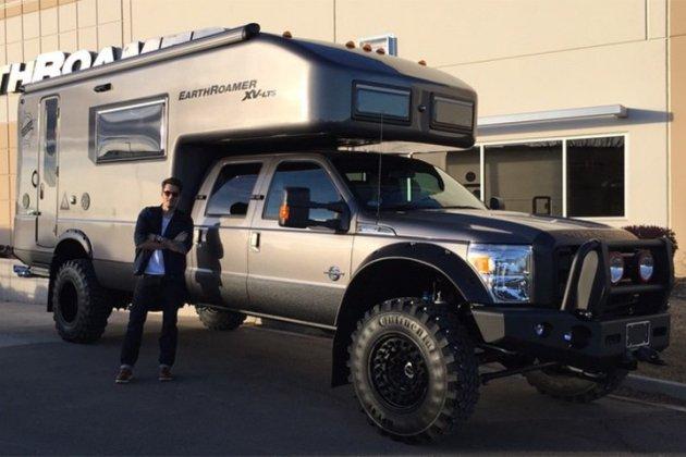 John Mayer and his new EarthRoamer truck camper