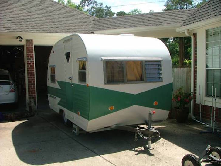 refurbished vintage trailer