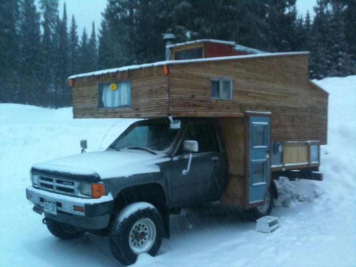 Completed large truck camper