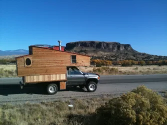 Homemade truck camper