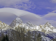 Lenticular clouds over Grand Teton