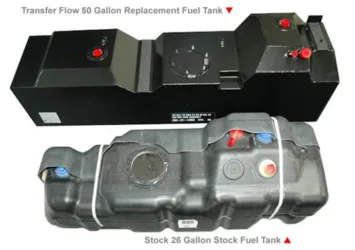 Replacement fuel tanks for a Ford pickup truck