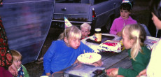 Camping birthday party