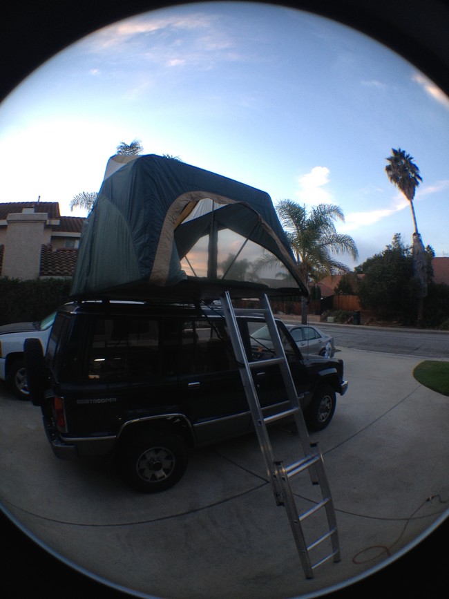 Adding tent to SUV