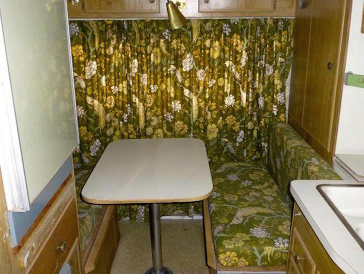 Dining table in Open Road camper