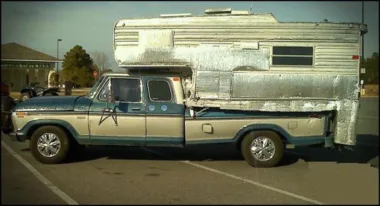 Foiled lined truck camper