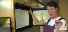 Operating Airstream refrigerator