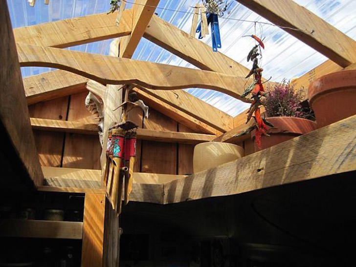 Wooden rafters