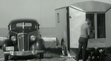 Vintage camping footage