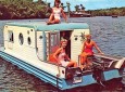Vintage Camper Converted Into A Boat