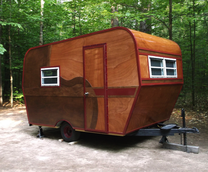 Completed homebuilt camper