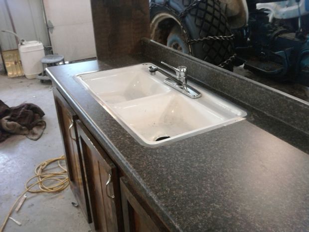 Renovated sink