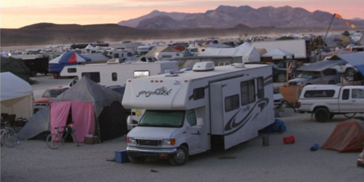 Burning Man RV camping