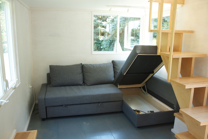 Couch with storage