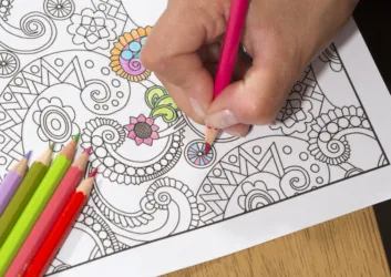 happy campers coloring book