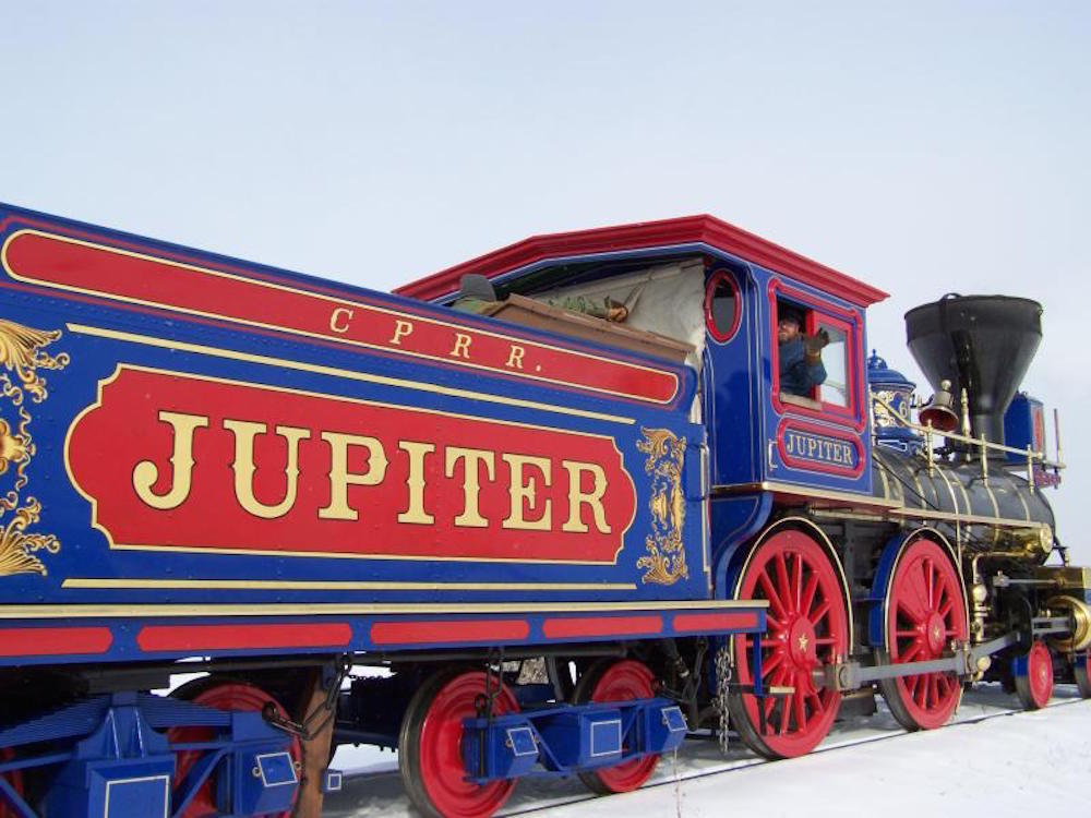 The Jupiter, Engine owned by the Central Pacific Railroad that came to Promontory for the Golden Spike Ceremony