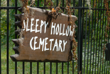 Sleepy Hollow Cemetery sign