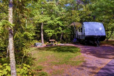 travel trailer campsite