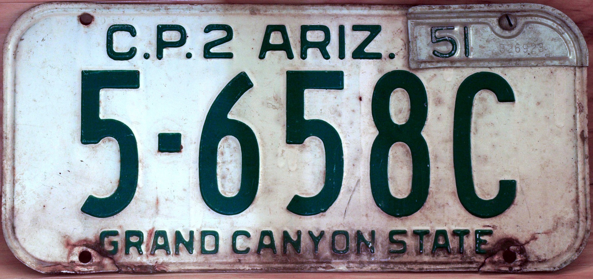 Arizona license plate