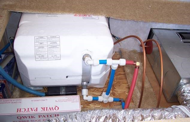 RV hot water tank - RV hot water heater