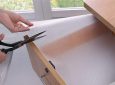 cutting shelf liner for DIY projects