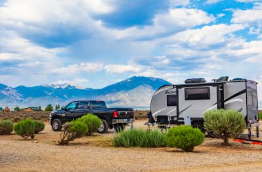 travel trailer at campsite - travel trailer repairs