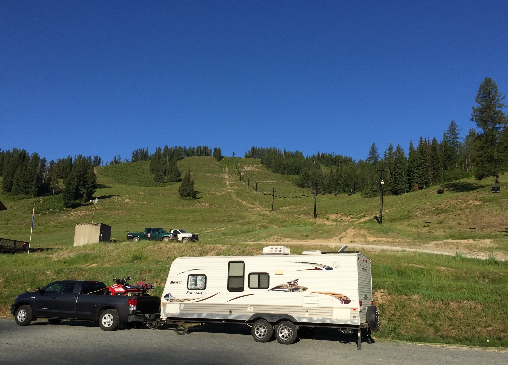 RV Dry Camping at a Ski Area