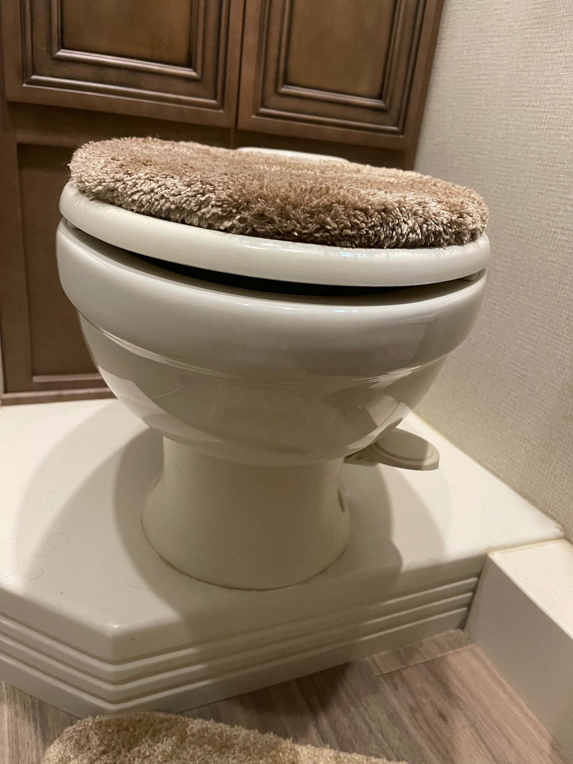 low profile RV toilet