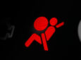 SRS warning light displayed on a dashboard