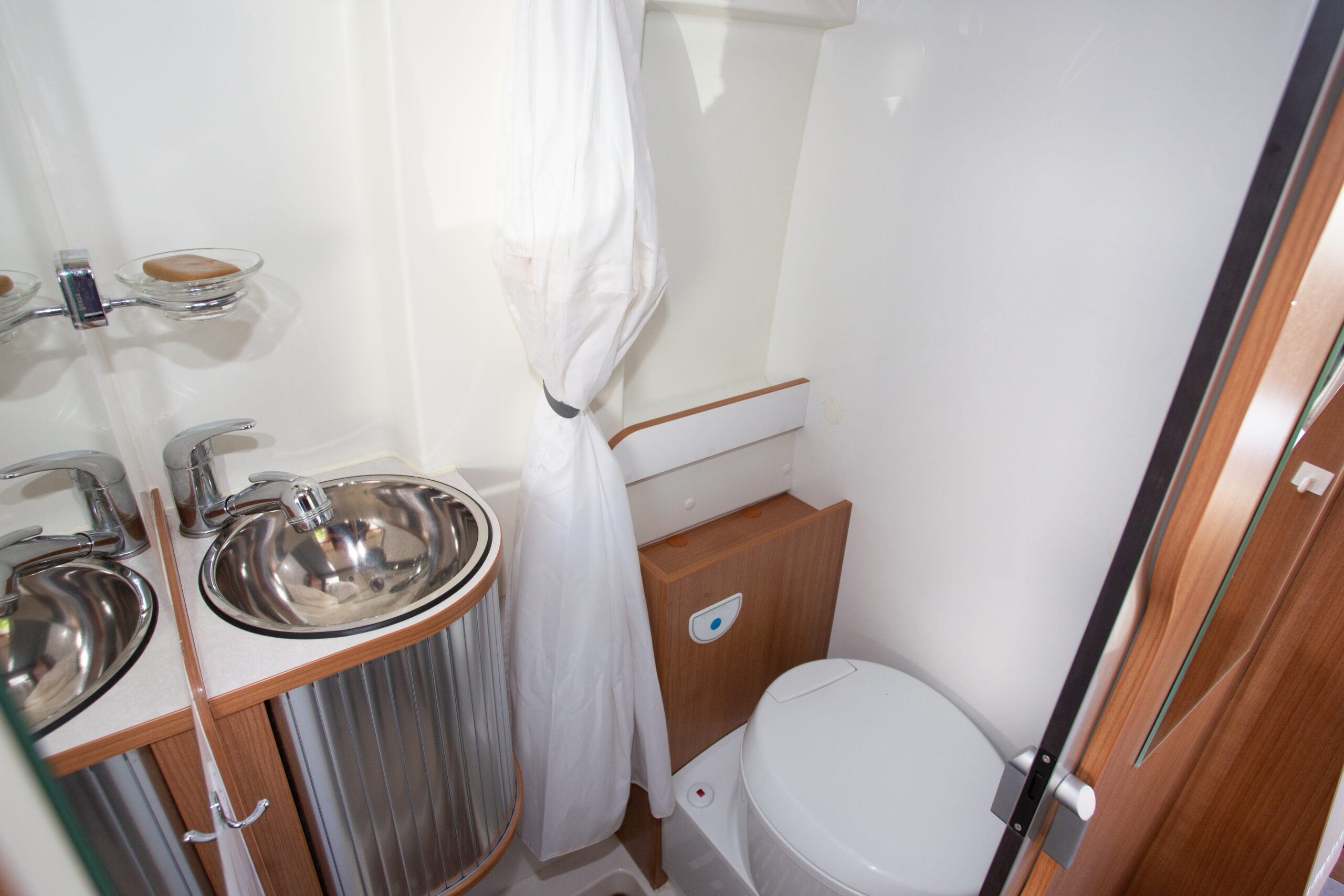 small RV bathroom - feature image for RV Bathroom Remodel Ideas