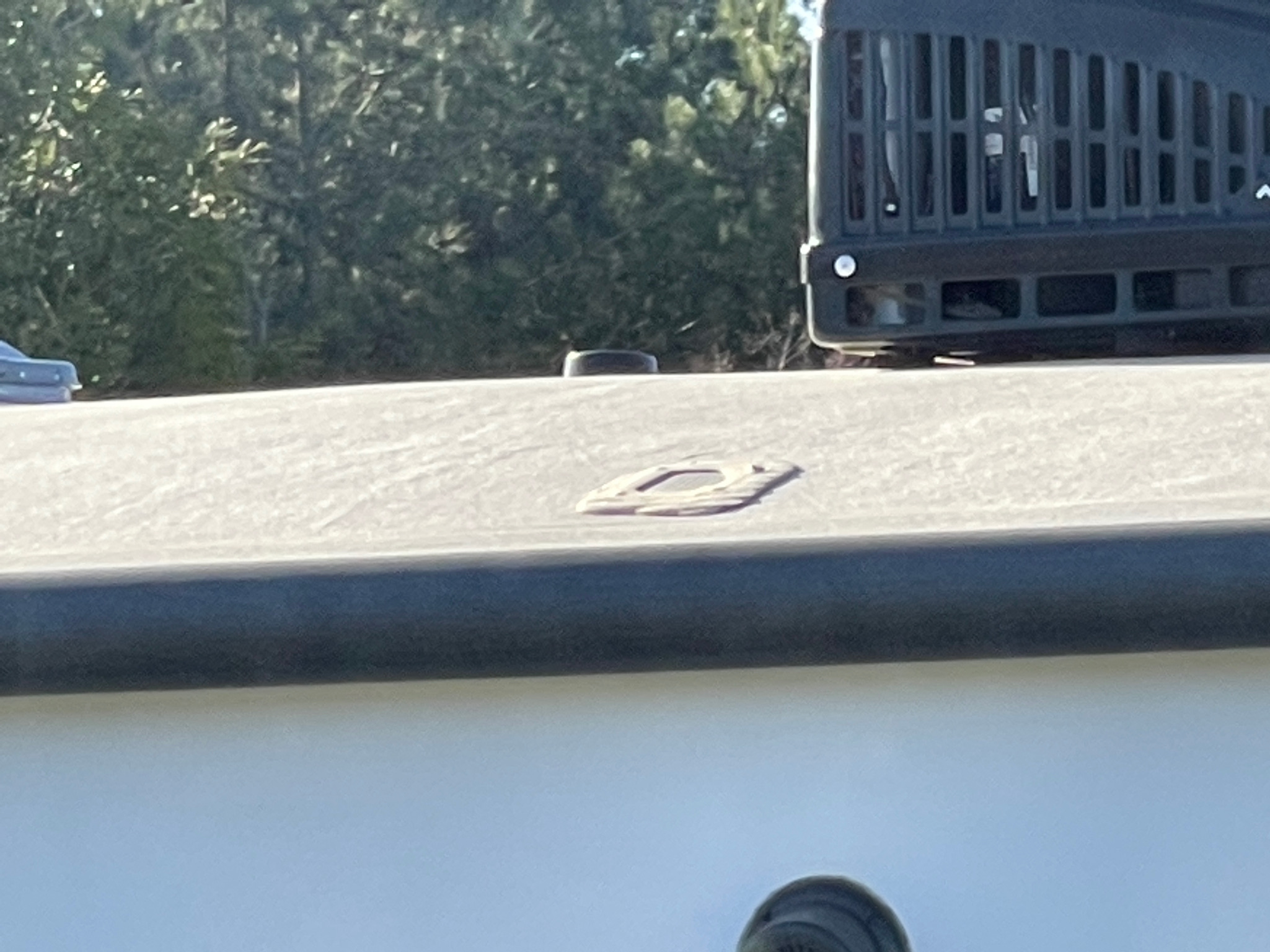 Thick caulk around a roof vent